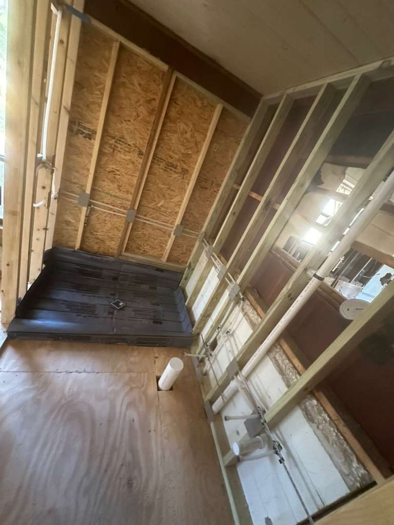 Estructura para nueva ducha