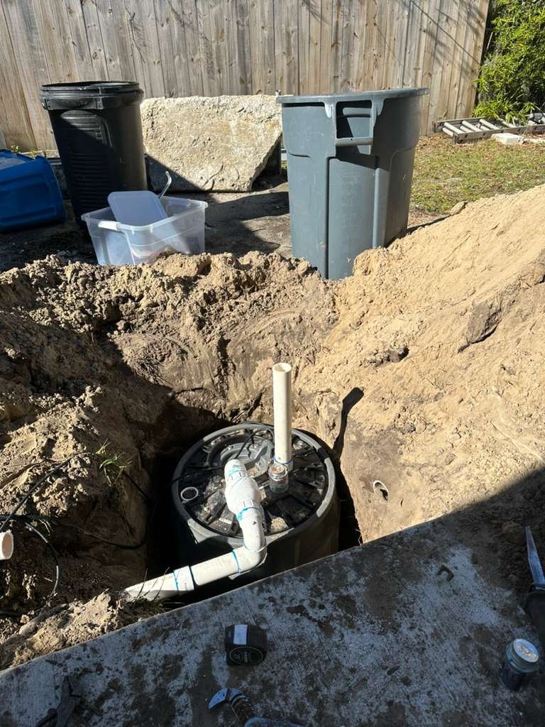 Excavación para instalación de bomba